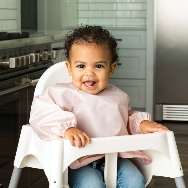 Tiny Twinkle - Mess-proof Full Long Sleeve Bib 2 Pack - Rose, Burgundy-Panda Kids and Baby