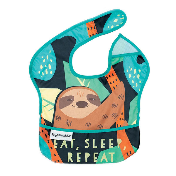 Tiny Twinkle - Polyester Easy Bib - Eat, Sleep, Repeat-Panda Kids and Baby