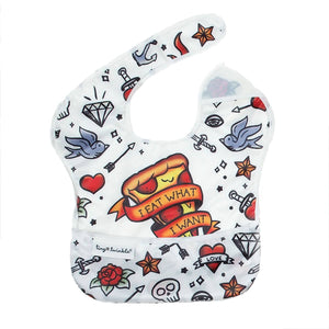Tiny Twinkle - Polyester Easy Bib - I Eat What I Want-Panda Kids and Baby