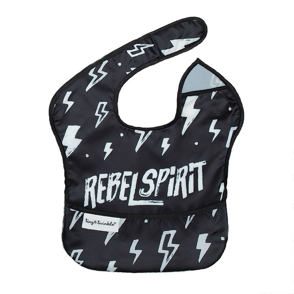 Tiny Twinkle - Polyester Easy Bib - Rebel Spirit-Panda Kids and Baby
