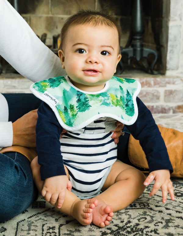 Tiny Twinkle - Roundabout Bib - Forest Set of 2-Panda Kids and Baby