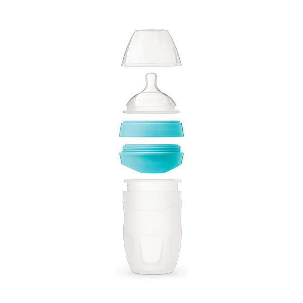 Tiny Twinkle - Silicone Baby Bottle - Mint-Panda Kids and Baby