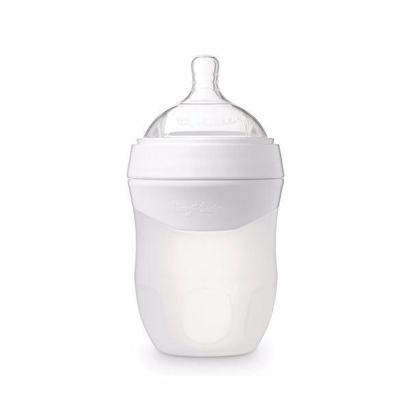 Tiny Twinkle - Silicone Baby Bottle - White-Panda Kids and Baby