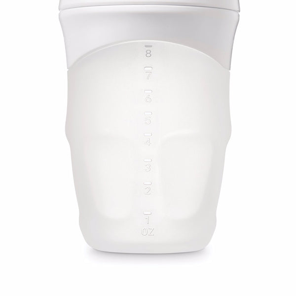 Tiny Twinkle - Silicone Baby Bottle - White-Panda Kids and Baby