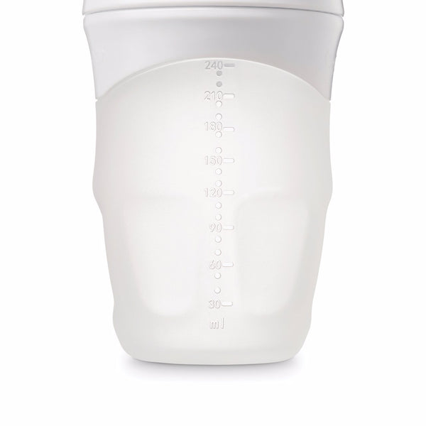 Tiny Twinkle - Silicone Baby Bottle - White-Panda Kids and Baby