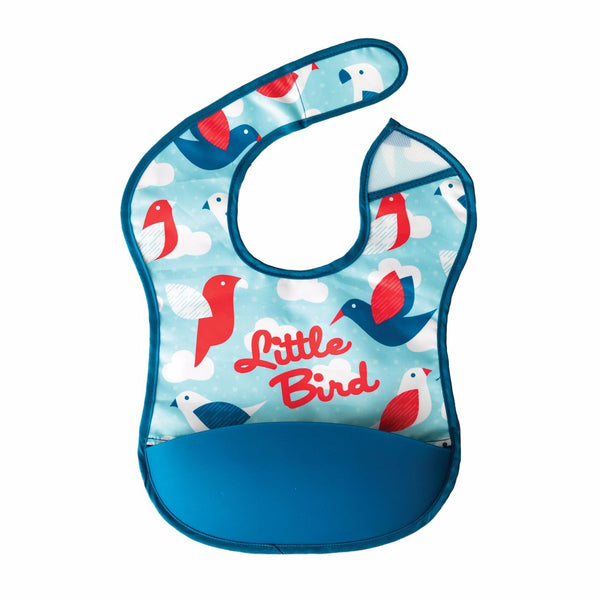 Tiny Twinkle - Silicone Pocket Bib - Little Bird-Panda Kids and Baby