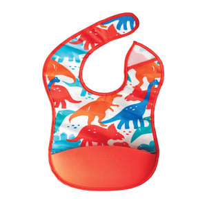Tiny Twinkle - Silicone Pocket Bib - Red Dino-Panda Kids and Baby