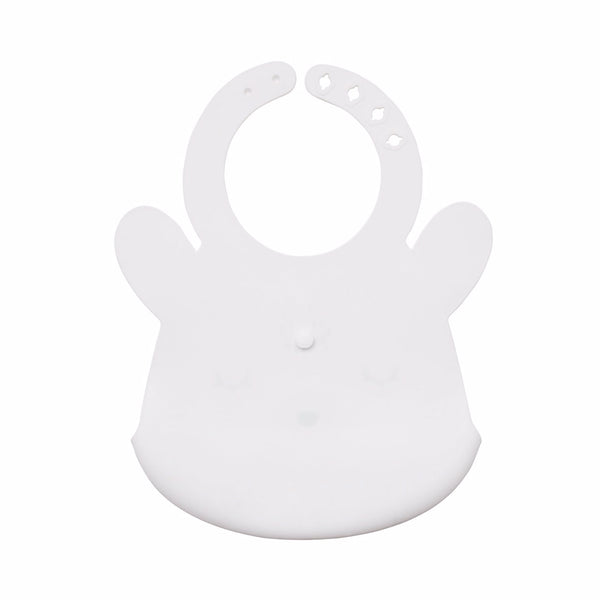 Tiny Twinkle - Silicone Roll-up Bib - White Bunny-Panda Kids and Baby