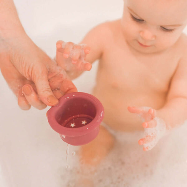 Tiny Twinkle - Silicone Stacking Toy - Rose Set-Panda Kids and Baby