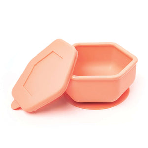 Tiny Twinkle - Silicone Suction Bowl and Lid Set - Coral-Panda Kids and Baby