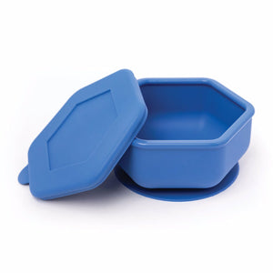 Tiny Twinkle - Silicone Suction Bowl and Lid Set - Indigo-Panda Kids and Baby