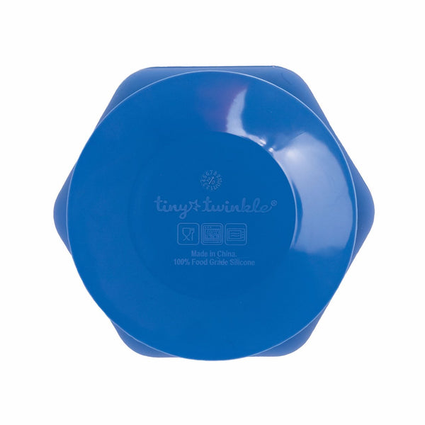 Tiny Twinkle - Silicone Suction Bowl and Lid Set - Indigo-Panda Kids and Baby