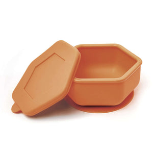 Tiny Twinkle - Silicone Suction Bowl and Lid Sets - Cinnamon-Panda Kids and Baby