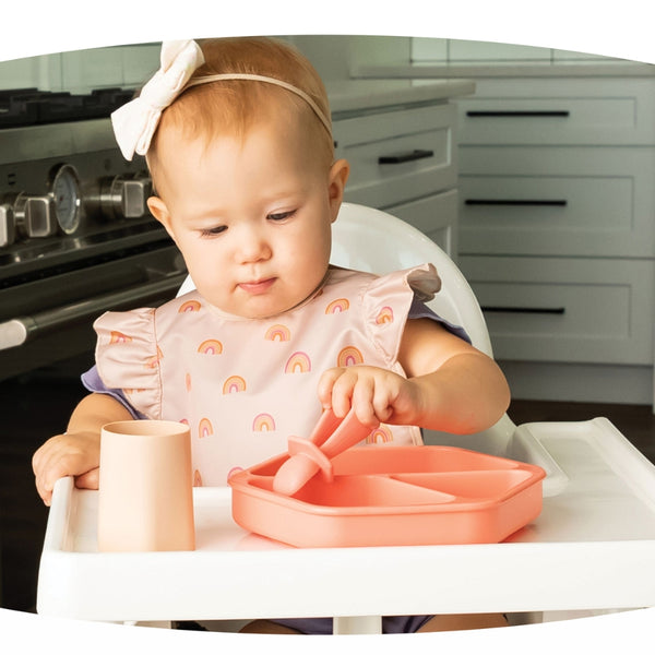 Tiny Twinkle - Silicone Suction Plate - Cinnamon-Panda Kids and Baby