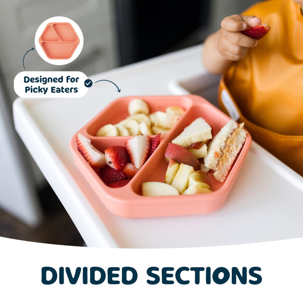 Tiny Twinkle - Silicone Suction Plate - Cinnamon-Panda Kids and Baby