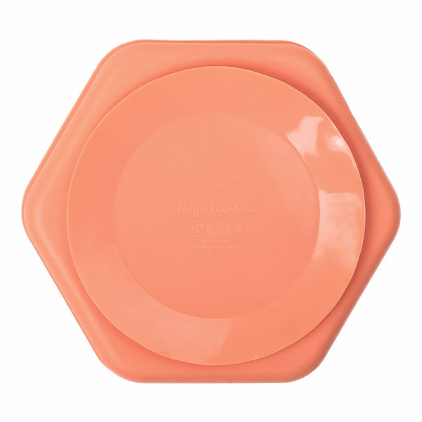 Tiny Twinkle - Silicone Suction Plate - Coral-Panda Kids and Baby