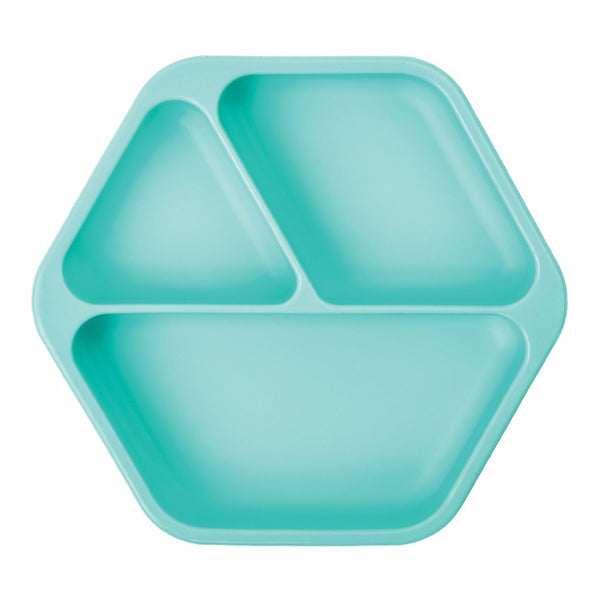 Tiny Twinkle - Silicone Suction Plate - Mint-Panda Kids and Baby