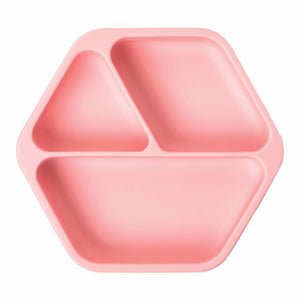 Tiny Twinkle - Silicone Suction Plate - Rose-Panda Kids and Baby