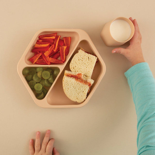 Tiny Twinkle - Silicone Suction Plate - Sand-Panda Kids and Baby