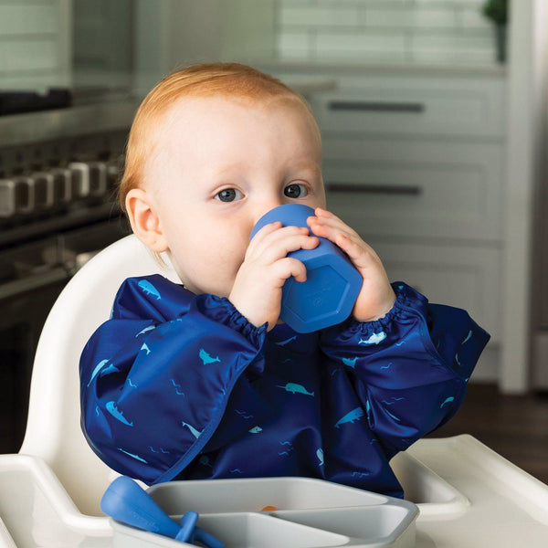 Tiny Twinkle - Silicone Training Cup Set of 2 - Mint, Indigo-Panda Kids and Baby