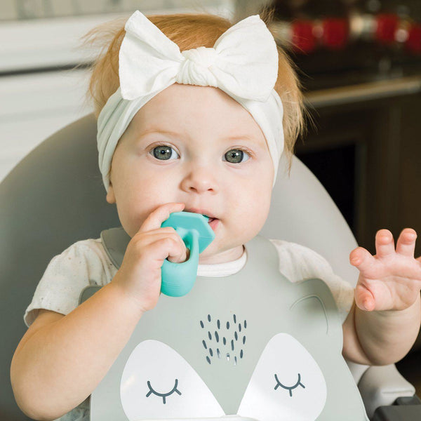 Tiny Twinkle - Silicone Training Utensils - Mint-Panda Kids and Baby