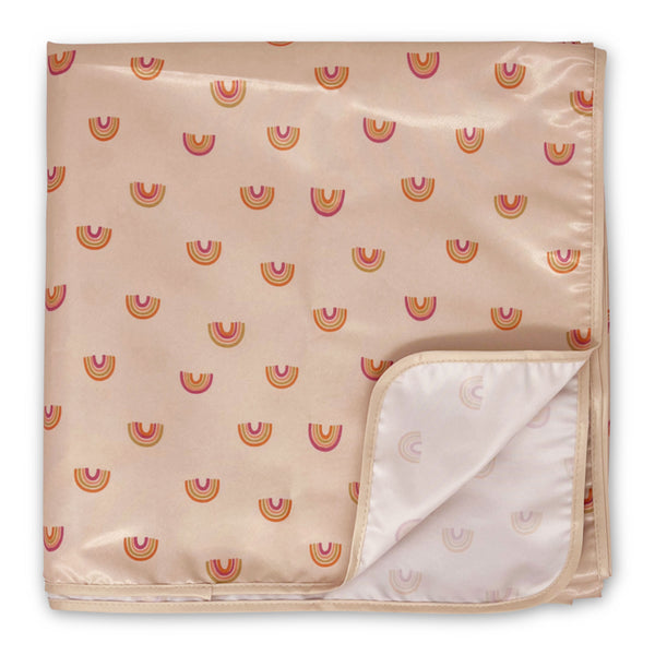 Tiny Twinkle - Splat Mat with Storage Bag - Boho Rainbow-Panda Kids and Baby