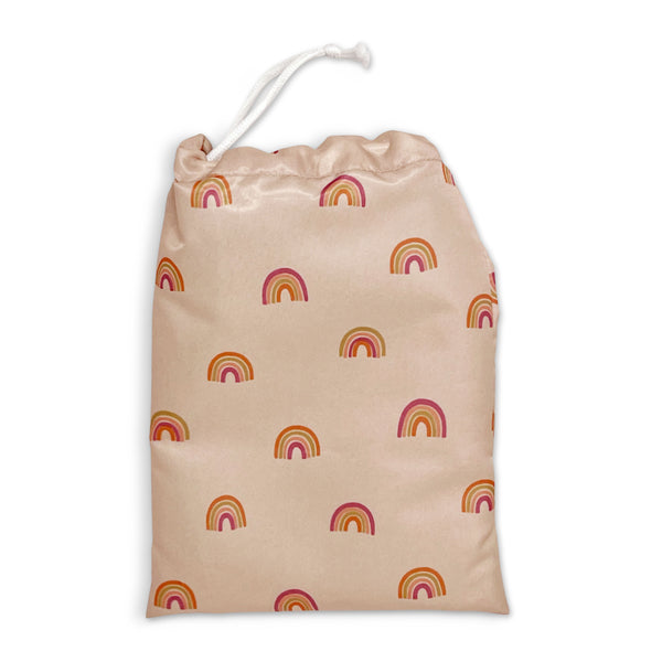 Tiny Twinkle - Splat Mat with Storage Bag - Boho Rainbow-Panda Kids and Baby