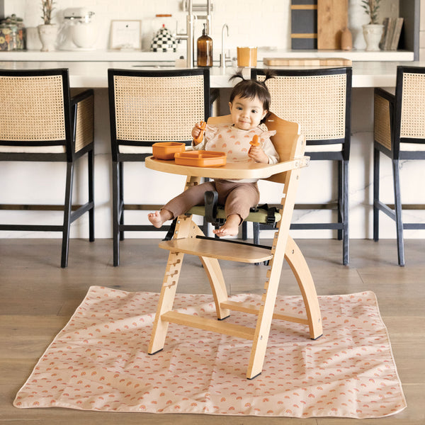 Tiny Twinkle - Splat Mat with Storage Bag - Boho Rainbow-Panda Kids and Baby