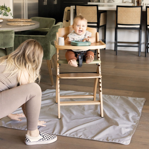 Tiny Twinkle - Splat Mat with Storage Bag - Grey-Panda Kids and Baby