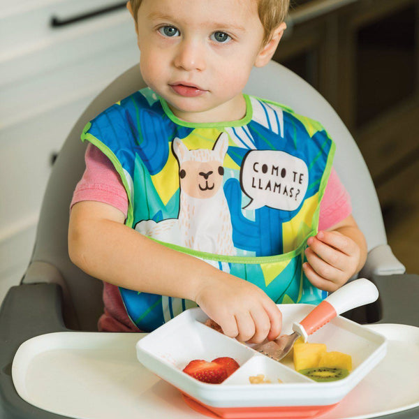 Tiny Twinkle - Stainless Steel Fork and Spoon Set - Coral-Panda Kids and Baby