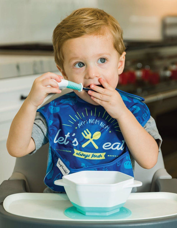 Tiny Twinkle - Stainless Steel Fork and Spoon Set - Mint-Panda Kids and Baby