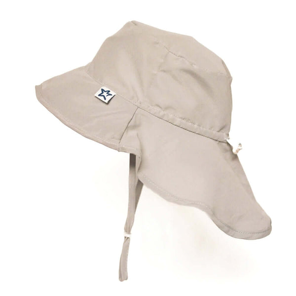 Tiny Twinkle - Sun Protection Flap Hat - Gray-Panda Kids and Baby