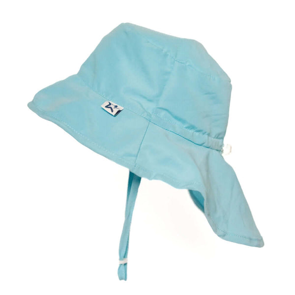 Tiny Twinkle - Sun Protection Flap Hat - Light Blue-Panda Kids and Baby