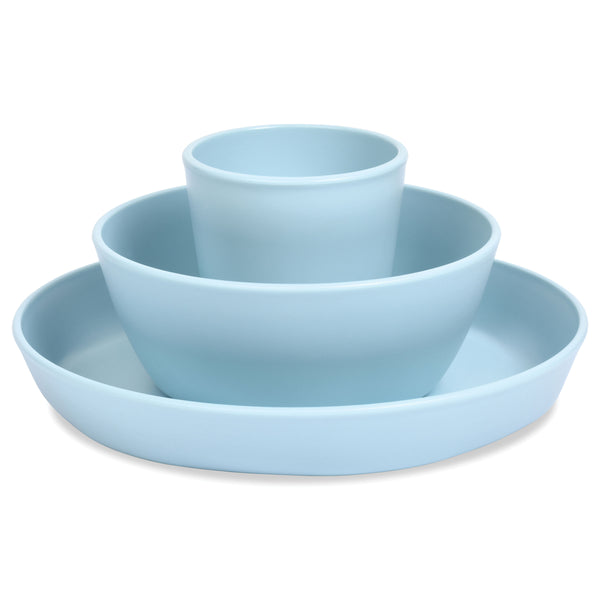 Tiny Twinkle - Tableware 3 Pack Box Set - Cup, Bowl and Plate - Ice Blue-Panda Kids and Baby