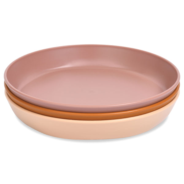 Tiny Twinkle - Tableware 3 Pack Plate Set - Sand, Cinnamon, Taupe-Panda Kids and Baby