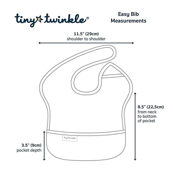 Tiny Twinkle - Easy Bib 3 Pack - Solid Sage, Charcoal, Ice Blue