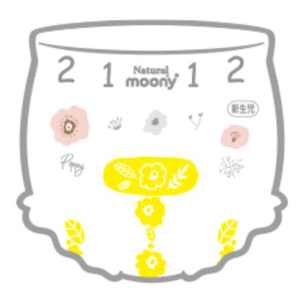 Unicharm Moony - Natural Moony Nappy Pants - Size M - 46pcs-Panda Kids and Baby