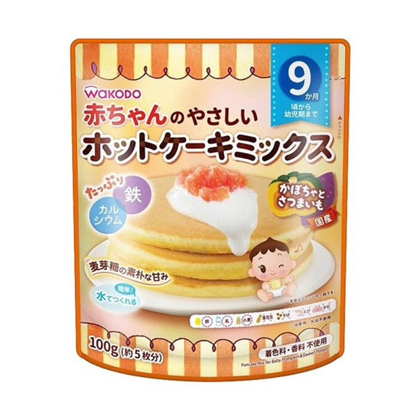 WAKODO - Pancake Mix for Baby Pumpkin & Sweet Potato - 100g 9m+-Panda Kids and Baby