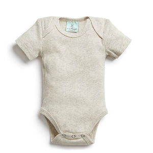 ergoPouch Bodywear -Short Sleeve Bodysuit Grey Marle-Panda Kids and Baby