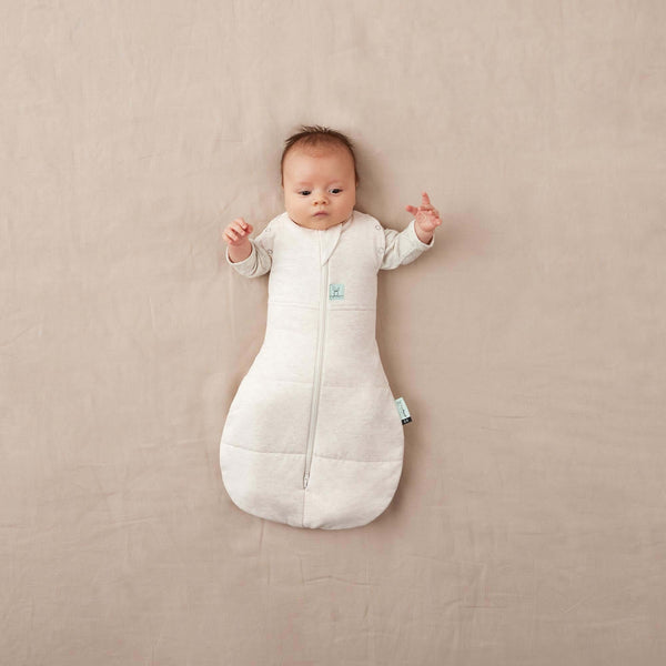 ergoPouch - Cocoon Swaddle Bag - Heritage 3.5 Tog - Oatmeal Marle-Panda Kids and Baby