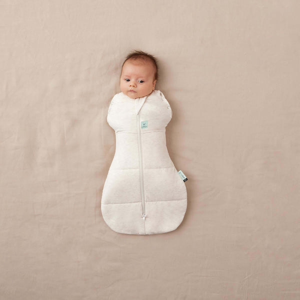 ergoPouch - Cocoon Swaddle Bag - Heritage 3.5 Tog - Oatmeal Marle-Panda Kids and Baby