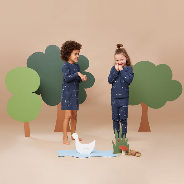 ergoPouch - Kids Long Sleeved Sleep Shirt - 1.0tog Lucky Ducks-Panda Kids and Baby