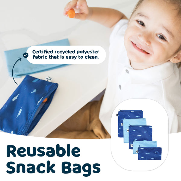 Tiny Twinkle - Snack Bag 5 Pack - Ocean
